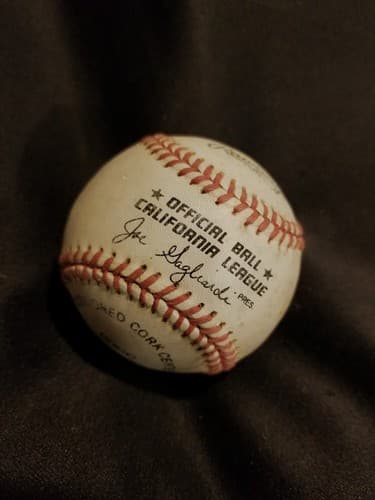 Signed California League Official Baseball Unknown Signature Rawlings 80cc Ball - Thumbnail 7