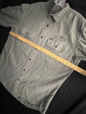 Cc Filson Field Flannel Shirt Mens L Cotton Button Up Balsam Green Home Depot - Thumbnail 4