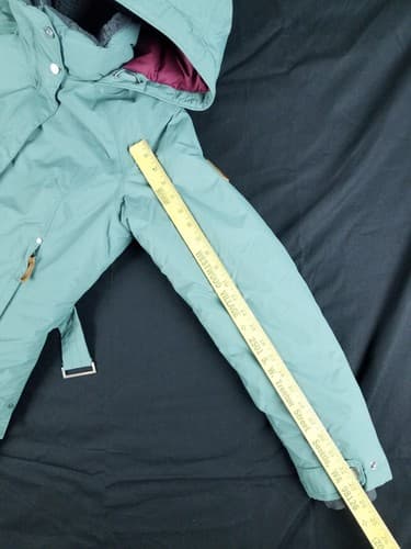 $350 Columbia Icelandite TurboDown Parka Jacket - Women's size M Green Thermal - Thumbnail 14