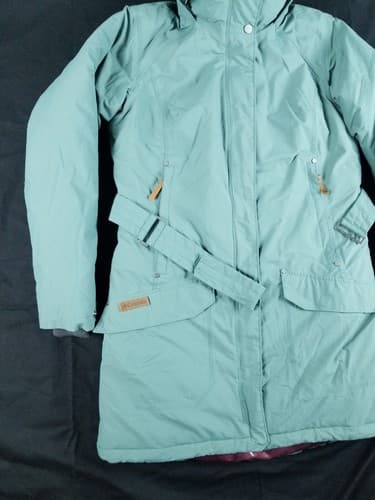 $350 Columbia Icelandite TurboDown Parka Jacket - Women's size M Green Thermal - Thumbnail 6