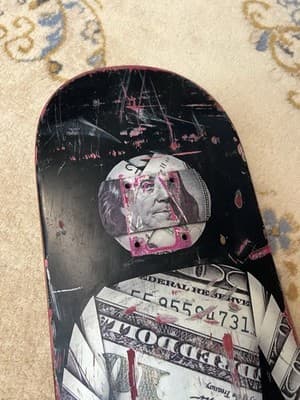 Mike Mo Capaldi Girl "Mo Money Mo Problems" Pretty Sweet Skateboard Deck 7.8 - Thumbnail 5