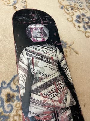 Mike Mo Capaldi Girl "Mo Money Mo Problems" Pretty Sweet Skateboard Deck 7.8 - Thumbnail 4