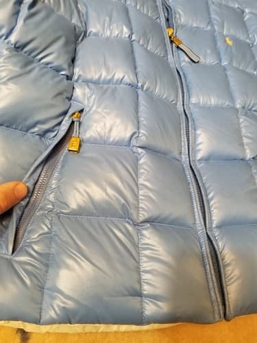 Vintage 90s Ralph Lauren Sport Quilted Puffer Down Jacket Size M Baby Blue Polo - Thumbnail 6