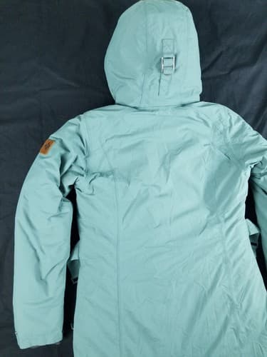 $350 Columbia Icelandite TurboDown Parka Jacket - Women's size M Green Thermal - Thumbnail 10
