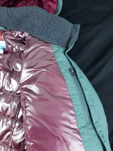$350 Columbia Icelandite TurboDown Parka Jacket - Women's size M Green Thermal - Thumbnail 5