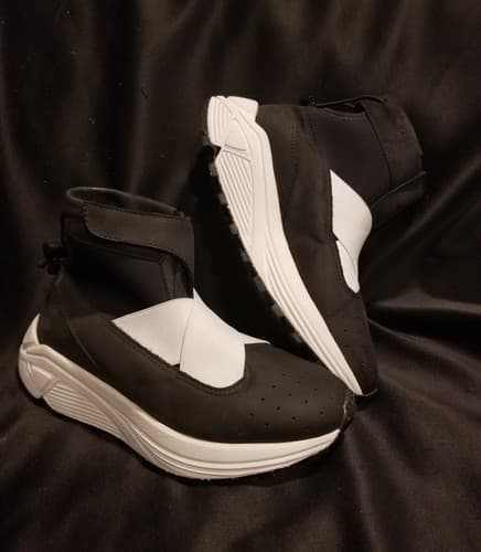 Guillermo Bravo La Pola High Top Boots Black White Chelsea Womens 4.5 / EU 35 - Thumbnail 3