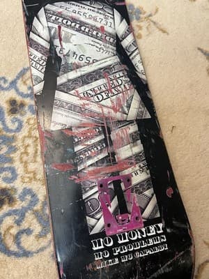 Mike Mo Capaldi Girl "Mo Money Mo Problems" Pretty Sweet Skateboard Deck 7.8 - Thumbnail 3