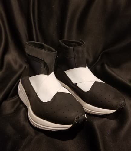 Guillermo Bravo La Pola High Top Boots Black White Chelsea Womens 4.5 / EU 35 - Thumbnail 2