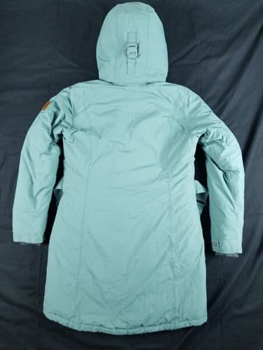 $350 Columbia Icelandite TurboDown Parka Jacket - Women's size M Green Thermal - Thumbnail 9