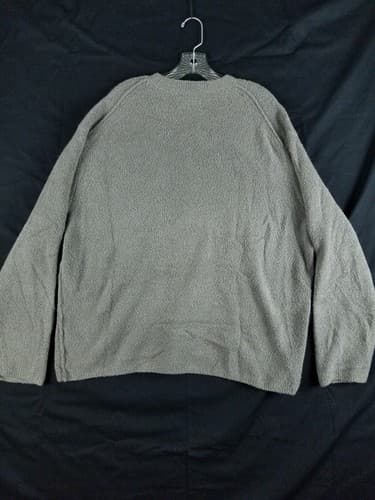 Allsaints Men's XXL Eamont Crew Cotton Blend Oversized Sweater Taupe Brown 2XL - Thumbnail 7