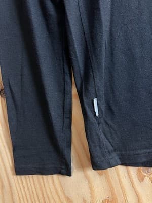 Icebreaker Bodyfit 260 Mens Merino Wool Base Layer Long Sleeve Shirt Black M - Thumbnail 2