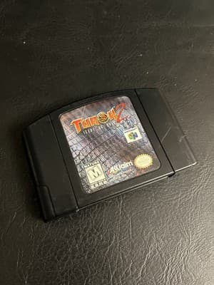Turok 2 Seeds of Evil Black Cartridge (1998 Nintendo 64) N64 Cartridge Only USA - Image 1