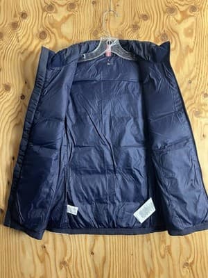 Polo Sport Ralph Lauren Vest Womens L Blue White Down Puffer PRLFC 1967 USA #2 - Thumbnail 8