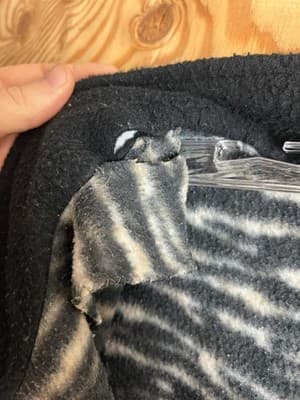 VTG Talon Zebra Fleece Animal Pattern USA 1/4 Jacket 3XL Patagonia? Columbia? - Thumbnail 7