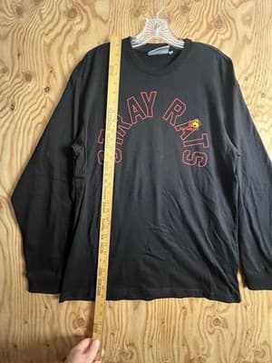 Carhartt WIP x Stray Rats Work In Progress Black Long Sleeve T-Shirt Mens M - Thumbnail 4