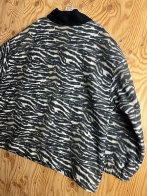 VTG Talon Zebra Fleece Animal Pattern USA 1/4 Jacket 3XL Patagonia? Columbia? - Thumbnail 13