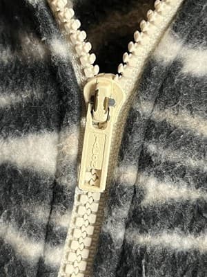 VTG Talon Zebra Fleece Animal Pattern USA 1/4 Jacket 3XL Patagonia? Columbia? - Thumbnail 4