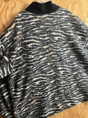 VTG Talon Zebra Fleece Animal Pattern USA 1/4 Jacket 3XL Patagonia? Columbia? - Thumbnail 14
