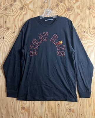Carhartt WIP x Stray Rats Work In Progress Black Long Sleeve T-Shirt Mens M - Image 1