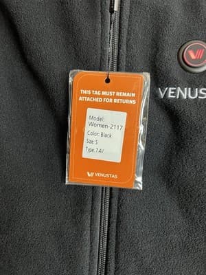 NWT Venustas Heated Fleece Vest Battery Womens S Full Zip Jacket With Battery - Thumbnail 6