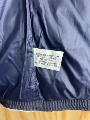 Polo Sport Ralph Lauren Vest Womens L Blue White Down Puffer PRLFC 1967 USA #2 - Thumbnail 11