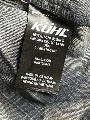 KUHL Flannel Shirt Mens 2XL Blue Plaid Dillingr Button Down Dillinger XXL 25F - Thumbnail 7