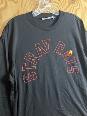 Carhartt WIP x Stray Rats Work In Progress Black Long Sleeve T-Shirt Mens M - Thumbnail 2