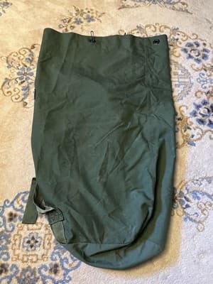 Military Nylon Duffle Bag US Army OD Green Large Two Strap Backpack 36" Long Bag - Thumbnail 5