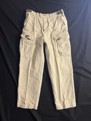 Vtg Y2K Abercrombie & Fitch Corduroy Cargo Paratrooper Pants Mens 30R Grunge - Image 1