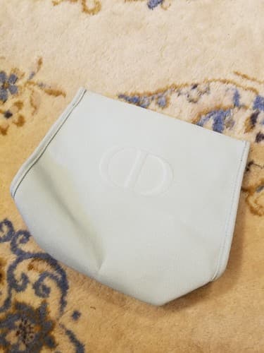 Christian Dior Beaute Toiletries Pouch Bag Travel Makeup Light Gray C400150263