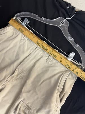 Vtg Y2K Abercrombie & Fitch Corduroy Cargo Paratrooper Pants Mens 30R Grunge - Thumbnail 8