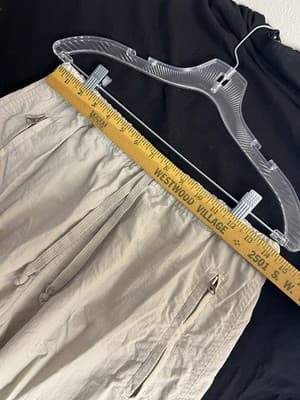 VTG Y2K Abercrombie & Fitch Mens S Tan Beige Cargo Parachute Paratrooper Pants - Thumbnail 7