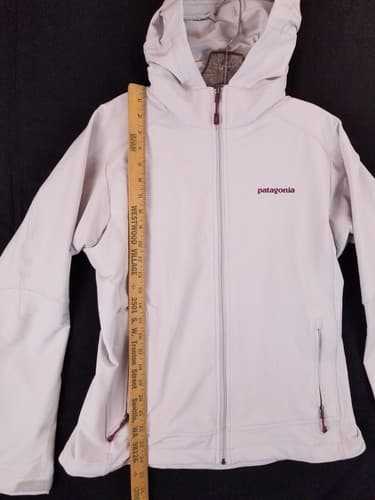 Patagonia Jacket Women's M Medium Grey White Simple Guide Hoody Full Zip Hoodie - Thumbnail 8