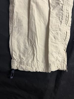 VTG Y2K Abercrombie & Fitch Mens S Tan Beige Cargo Parachute Paratrooper Pants - Thumbnail 5