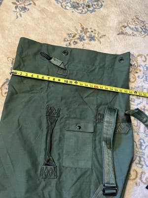 Military Nylon Duffle Bag US Army OD Green Large Two Strap Backpack 36" Long Bag - Thumbnail 13