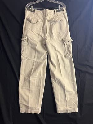 Vtg Y2K Abercrombie & Fitch Corduroy Cargo Paratrooper Pants Mens 30R Grunge - Thumbnail 12