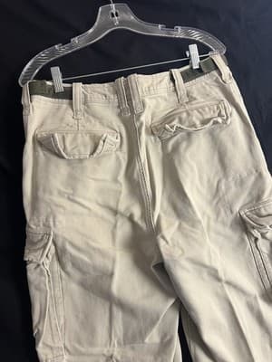 Vtg Y2K Abercrombie & Fitch Corduroy Cargo Paratrooper Pants Mens 30R Grunge - Thumbnail 13