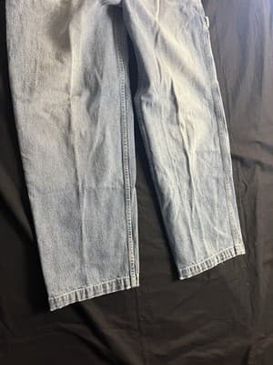 VTG Y2K Abercrombie & Fitch Men’s 32R Carpenter Jeans Wide Leg Baggy 30x30 - Thumbnail 3