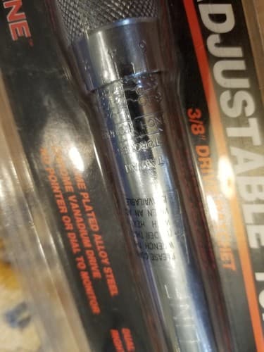 Crew Line 3/8" Drive Ratcheting Head Micrometer Adjustable Torque Wrench - Thumbnail 3