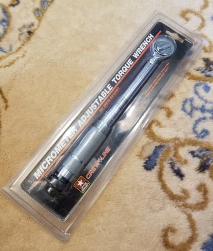 Crew Line 3/8" Drive Ratcheting Head Micrometer Adjustable Torque Wrench - Image 1