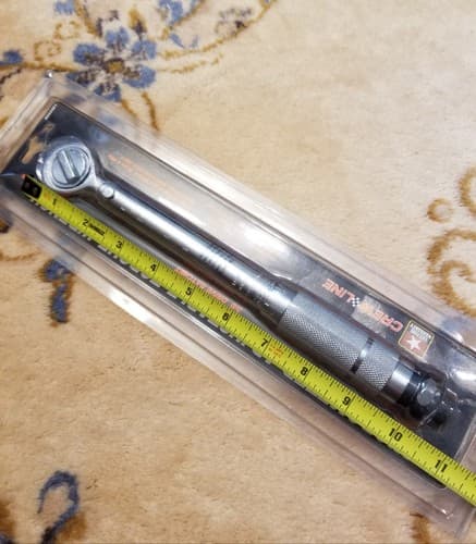 Crew Line 3/8" Drive Ratcheting Head Micrometer Adjustable Torque Wrench - Thumbnail 5