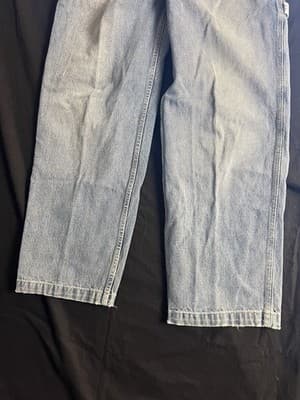 VTG Y2K Abercrombie & Fitch Men’s 32R Carpenter Jeans Wide Leg Baggy 30x30 - Thumbnail 5