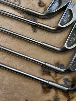 Vtg Ping Karsten I Iron Set 3 4 5 8 W Black Dot Heel-Toe Balance Steel Shaft RH - Thumbnail 8