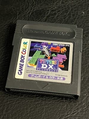 VTG Japanese Tetris DX Nintendo Game Boy Color GBC Cart Only Japan Import 1998 - Image 1
