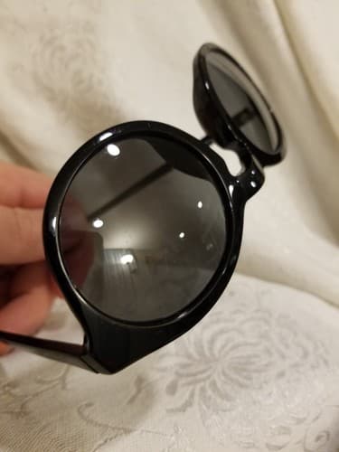 DRIES VAN NOTEN X Linda Farrow Gallery Black Cat 3 Eye Frame Sunglasses DVN/64/5 - Thumbnail 14
