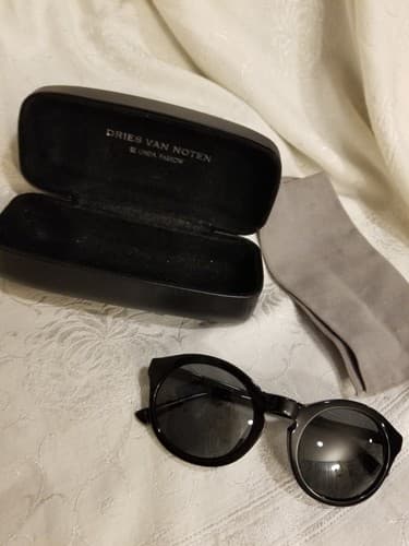 DRIES VAN NOTEN X Linda Farrow Gallery Black Cat 3 Eye Frame Sunglasses DVN/64/5 - Thumbnail 15