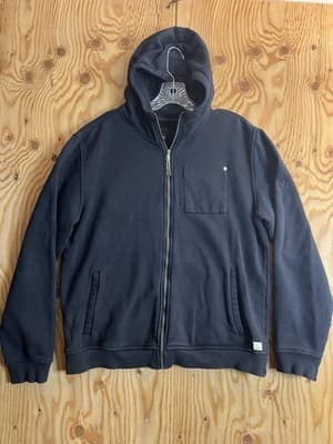 Vuori Seaside Full Zip Hoodie Mens M Sweatshirt Jacket Black Size Medium V242 - Image 1
