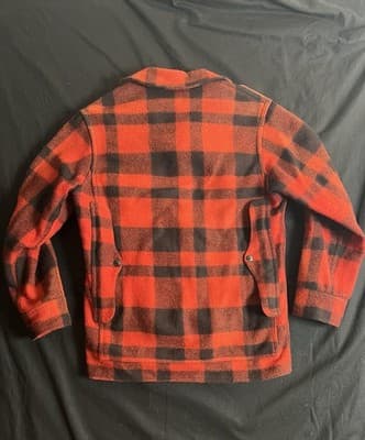 VTG Filson Red Plaid Style 110 Virgin Wool Mackinaw Cruiser Jacket 36 Mens XS /S - Thumbnail 14