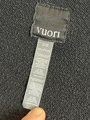 Vuori Seaside Full Zip Hoodie Mens M Sweatshirt Jacket Black Size Medium V242 - Thumbnail 6