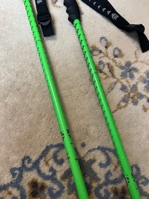 Black Crows Meta Junius Ski Poles Green Junior READ SIZE- (100cm/40” + 95cm/38”) - Thumbnail 3